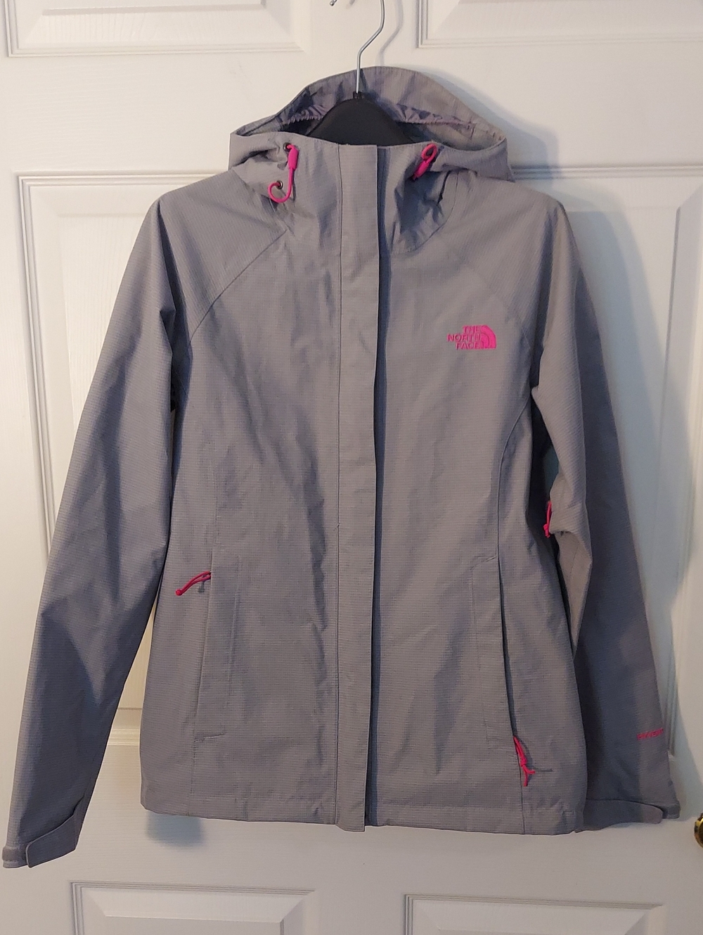 The North Face HyVent Waterproof Rain Jacket Gray Pink Women’s S